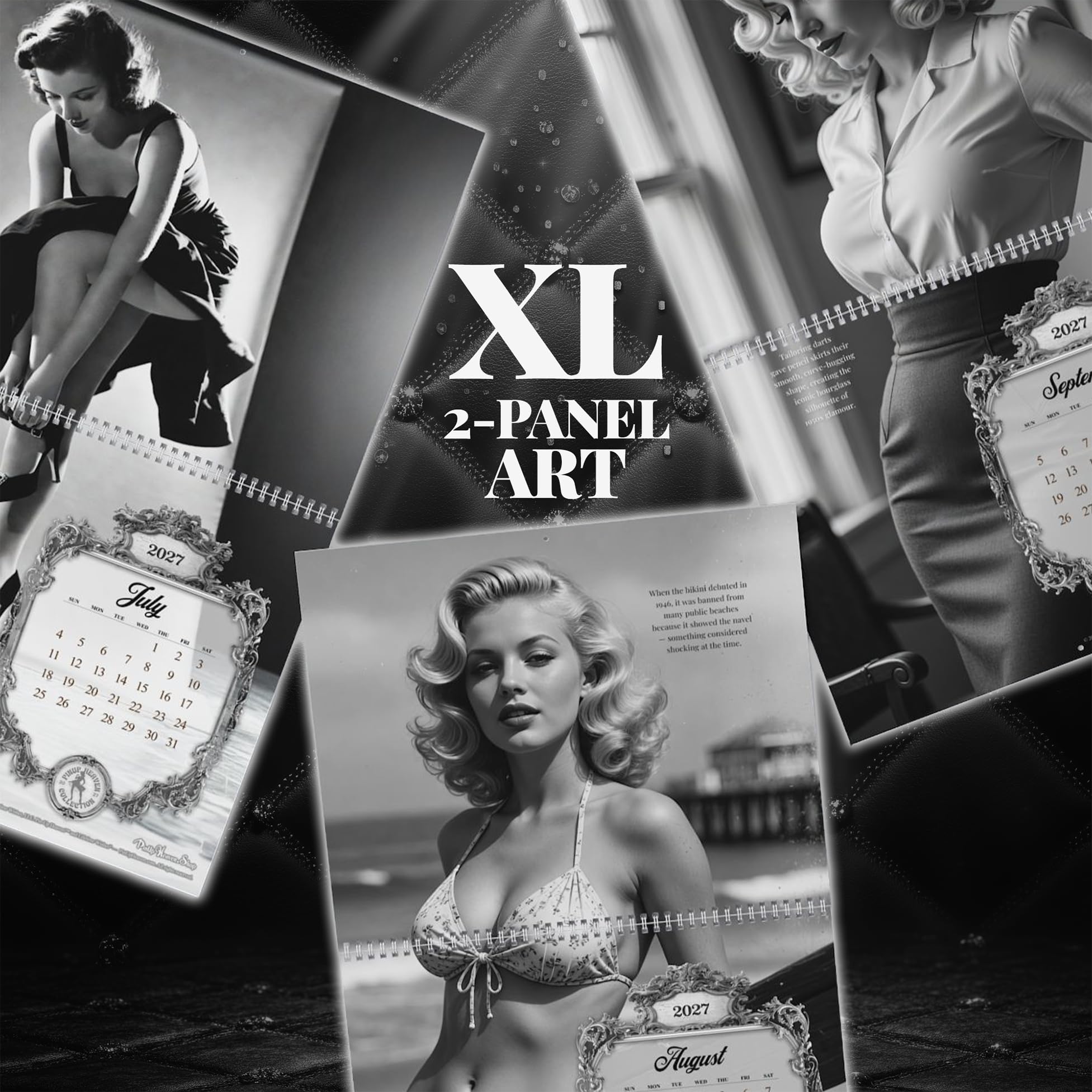 Amazon.com: Pin Up Calendar 2027, Vintage Pin Up Girl Bikini